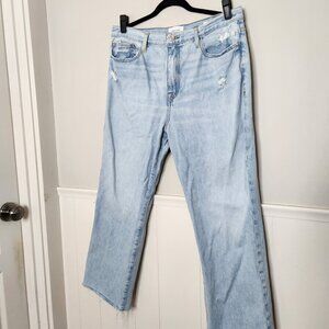 FRAME Light Wash Le Jane Crop Denim Jeans